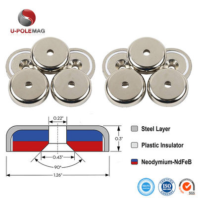 Magnetos redondos de néodímio para copos Magnetos pequenos de panelas para segurar e pendurar ferramentas