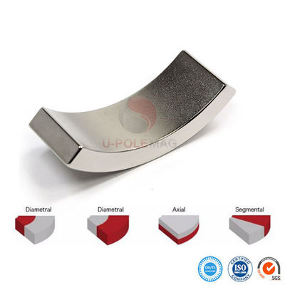 Amostra N52 Ímã de neodímio de arco personalizado para revestimento de motor síncrono, epoxi, etc.