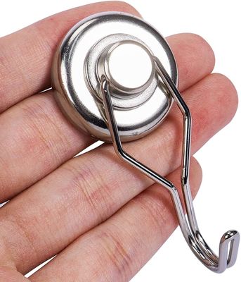 Magnetos de neodímio reforçados, gancho magnético forte e durável com revestimento de níquel