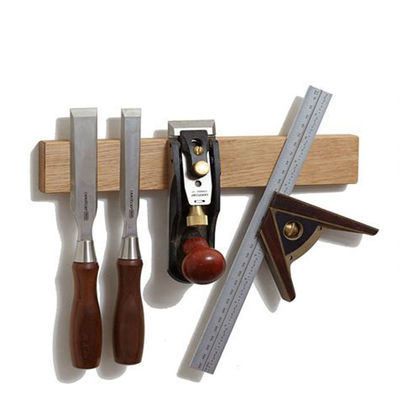 Manutenção de faca magnética de madeira de bambu ecológica para armazenamento de facas de cozinha elegantes