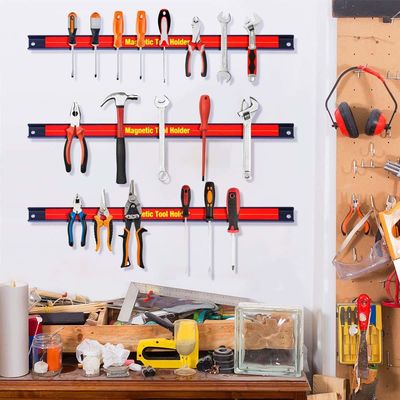 Atualize a sua organização de ferramentas com 12 "Lia de porta de ferramentas magnética e ímã de ferrite