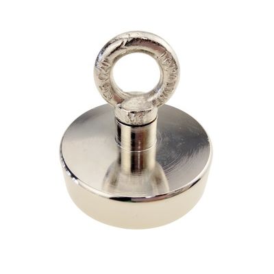 NeFeB Fe37 550 lbs Pesca com ímã forte com fio e furo de M10 POTN08-75