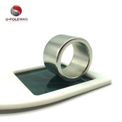 Magnético de anel de magnetização radial de neodímio N38H personalizado OD32xID25x20mm para sensores