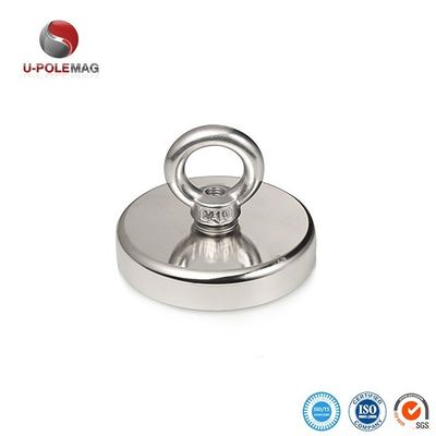 Máxima temperatura de trabalho 80 °C 35 LB Pull Power Ferrite Cup Magnets para montagem