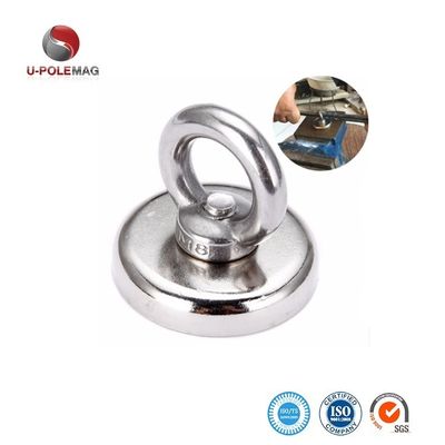 Máxima temperatura de trabalho 80 °C 35 LB Pull Power Ferrite Cup Magnets para montagem