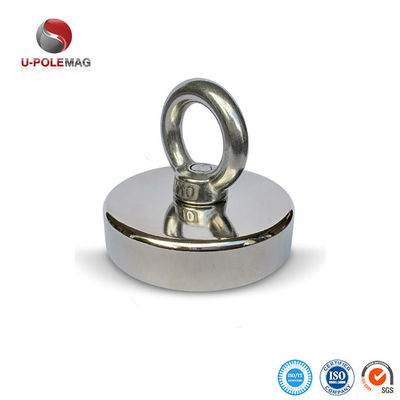 148 LBS 67 KG Força de tração Ímã POT de terras raras com fecho de olho D48mm e alta tolerância
