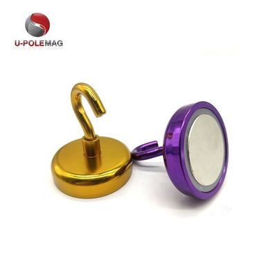 Imã de Neodímio Imã de Pot Decorativo com Gancho D10mm-75mm e Gancho Magnético Poderoso