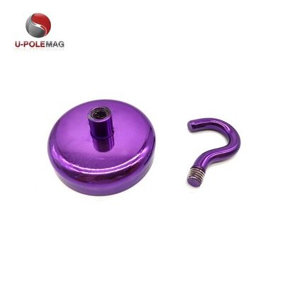 Imã de Neodímio Imã de Pot Decorativo com Gancho D10mm-75mm e Gancho Magnético Poderoso