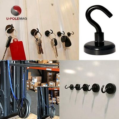 Imã de Neodímio Imã de Pot Decorativo com Gancho D10mm-75mm e Gancho Magnético Poderoso