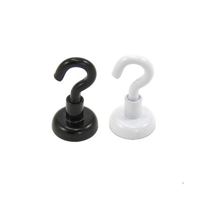 Potentes ganchos magnéticos de ferrite para pendurar em branco e preto