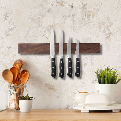 16 polegadas Walnut Grain Knife Faixa magnética opcional tamanho 14 polegadas barra para escola de culinária