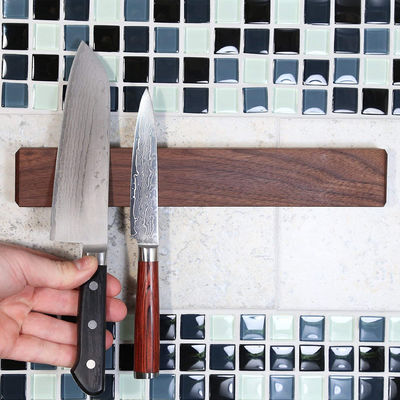 16 polegadas Walnut Grain Knife Faixa magnética opcional tamanho 14 polegadas barra para escola de culinária