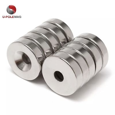 Disco de NdFeB N52 personalizável Terra rara Neodímio Controabsorção de ímã D16*d6.5*d3.5*5mm