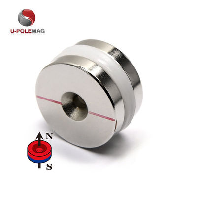 Disco de NdFeB N52 personalizável Terra rara Neodímio Controabsorção de ímã D16*d6.5*d3.5*5mm