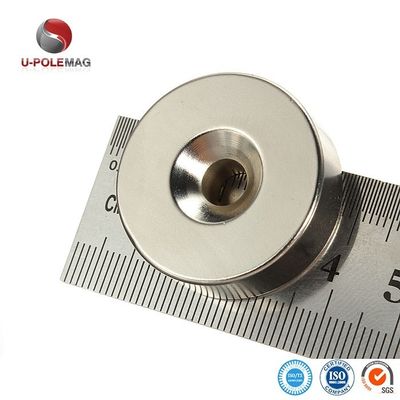 Disco de NdFeB N52 personalizável Terra rara Neodímio Controabsorção de ímã D16*d6.5*d3.5*5mm