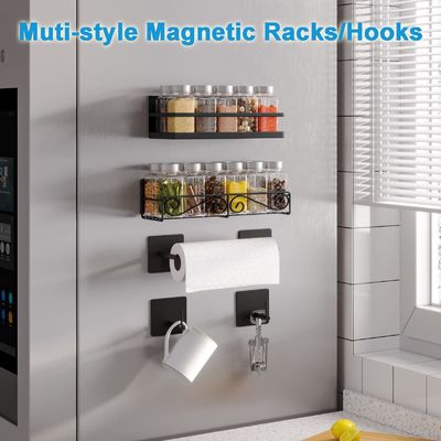 Classificação Rack não dobrável Armazenamento de cozinha Montador de parede de ferro Rack organizador de especiarias