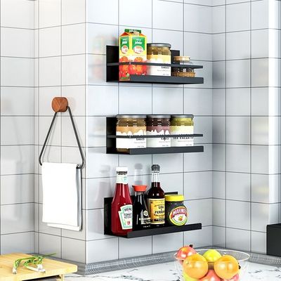 Tamanhos personalizados Prateleira de especiarias de adsorção magnética para máquina de lavar roupa de cozinha de banheiro