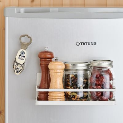Tamanhos personalizados Prateleira de especiarias de adsorção magnética para máquina de lavar roupa de cozinha de banheiro