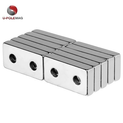 Ímã retangular de neodímio permanente de 25,4 x 12,7 x 6,35 mm com forte força magnética