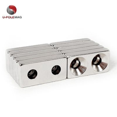 Ímã retangular de neodímio permanente de 25,4 x 12,7 x 6,35 mm com forte força magnética