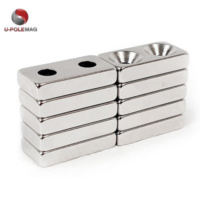 Ímã retangular de neodímio permanente de 25,4 x 12,7 x 6,35 mm com forte força magnética