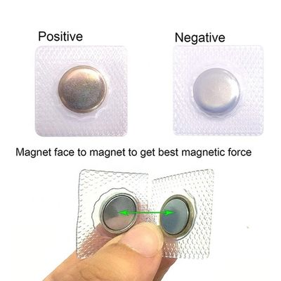 Revestimento de aço de PVC de zinco O botão magnético de costura oculto e invisível para roupas