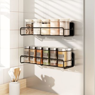 Conjunto de especiarias magnéticas de 2 camadas com design funcional desmontável para frigorífico