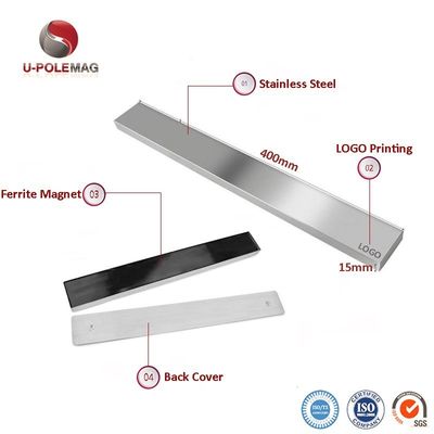 Home Cuitária Porta-facas com superfície magnética e revestimento de aço inoxidável