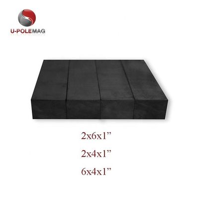 ISO9001 2000 Certificado C8 6x4x1" Ferrite Bloco Imã Cerâmico para Bombas de Água Durável