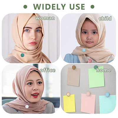 50 Peças A4 Sem Snag Magnetos Hijab mais fortes alfinetes magnéticos para roupas femininas