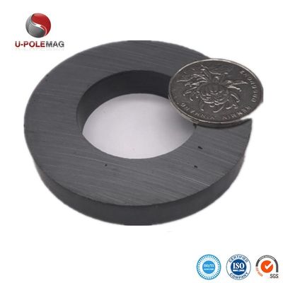 Ímã de anel de ferrite permanente com tolerância de precisão de /-0,05 mm Diâmetro exterior 120 mm