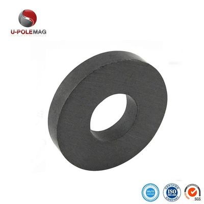 Ímã de anel de ferrite permanente com tolerância de precisão de /-0,05 mm Diâmetro exterior 120 mm