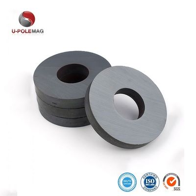 Ímã de anel de ferrite permanente com tolerância de precisão de /-0,05 mm Diâmetro exterior 120 mm