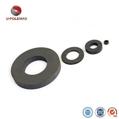Ímã de anel de ferrite permanente com tolerância de precisão de /-0,05 mm Diâmetro exterior 120 mm