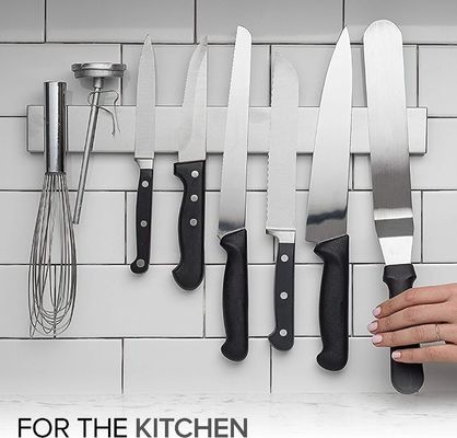 Home Cuchillo de cozinha portador com logotipo personalizado aceitável aço inoxidável magnético