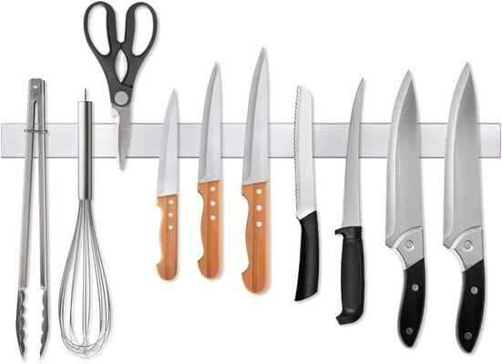 Home Cuchillo de cozinha portador com logotipo personalizado aceitável aço inoxidável magnético