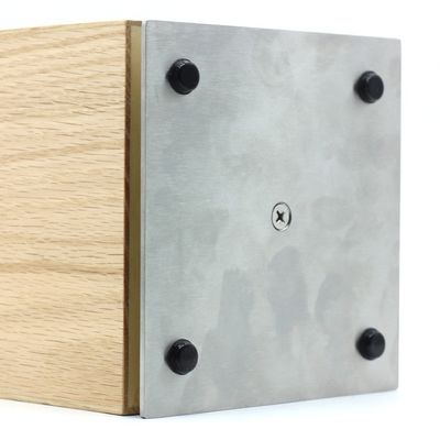 360 graus Rotável Carvalho Magnético Porta Faca Para Kitchen Counter
