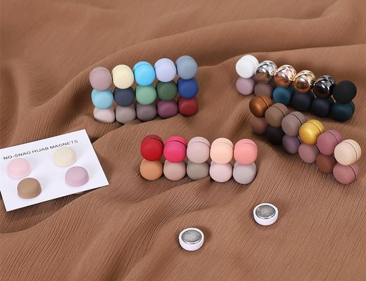 Armazém de Moda Magnético Forte Hijab Pins para Mulheres Escarpa Multicolor Pins Magnéticos