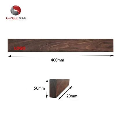 16 polegadas Dark Walnut Magnetic Knife Holder para parede Mantenha suas facas ao seu alcance