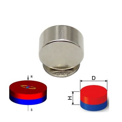 Potente ímã de terras raras NdFeb permanente N52 ímãs de neodímio circulares axial D30x10mm