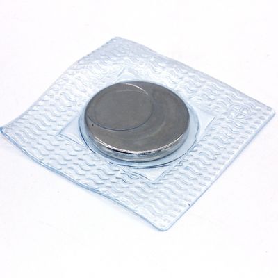 Imã de aço Imã de material de PVC Imã botão N52 poderoso Imã redondo de terras raras de neodímio