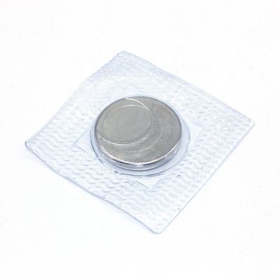 Imã de aço Imã de material de PVC Imã botão N52 poderoso Imã redondo de terras raras de neodímio