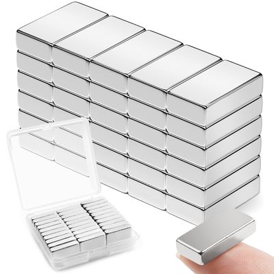 Magnetos de neodímio de bloco forte personalizados 20 mm X 10 mm X 2 mm Magnetos com tolerância ± 1%