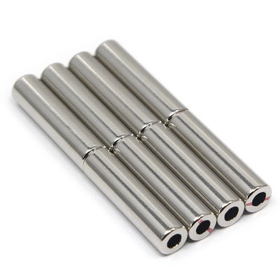 Serviço de corte Personalizado Permanente Magnetizado Axialmente Diametralmente Magnetizado N52 Neodímio Magnético cilindro oco