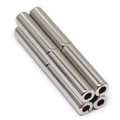 Serviço de corte Personalizado Permanente Magnetizado Axialmente Diametralmente Magnetizado N52 Neodímio Magnético cilindro oco
