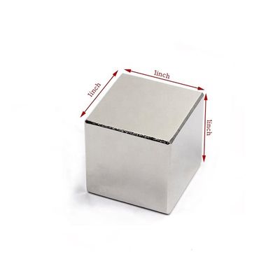 1' Industrial Permanente Níquel Neodímio N52 Magnético de Bloco Forte com Tolerância ± 0,1 mm