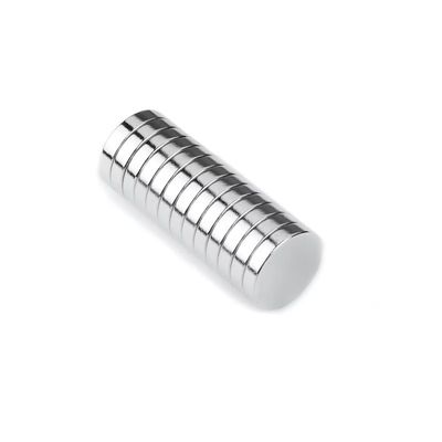 Magnético de disco de neodímio N52 revestido com níquel 10 mm x 2 mm para um desempenho industrial óptimo