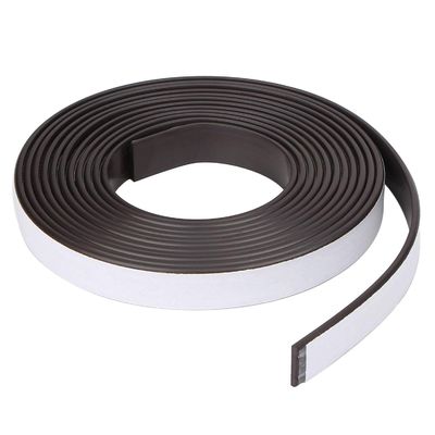 Magnetos de tira flexíveis personalizáveis Magnetos de borracha de pólo múltiplo de lado único 3M Adesivo