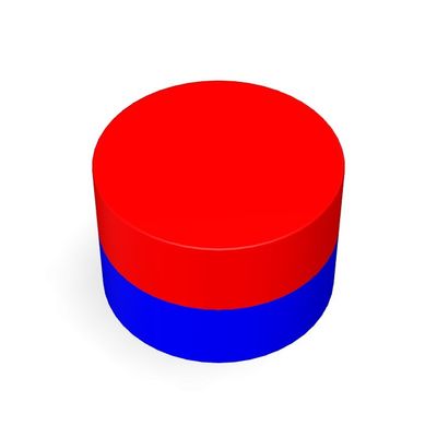 Disco magnético de neodímio de 12 mm N52 de alta resistência em forma de bloco com revestimento de epoxi preto