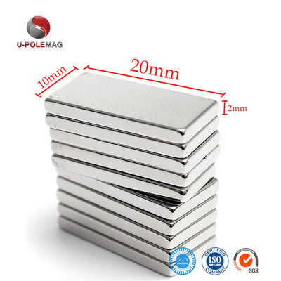 Alta precisão N52 20x10x5mm ímã de bloco de neodímio permanente Tolerância de corte ±0,01mm